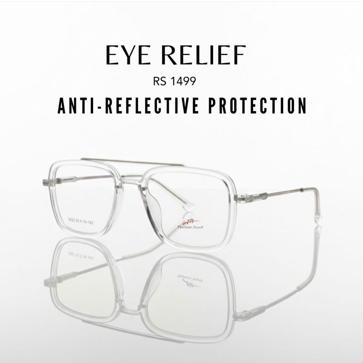 White Anti glare Frame