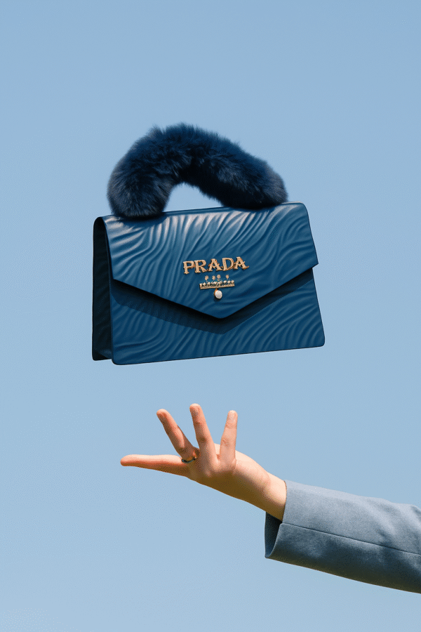 The Dark Blue Prada Bag